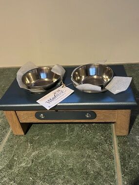 Handcrafted Elevated Pet Feeder